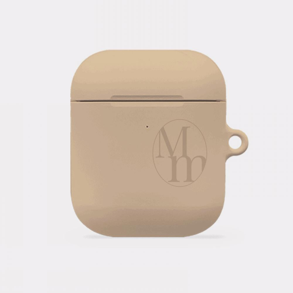 [Mademoment] Soft Cream Plain Design AirPods Case