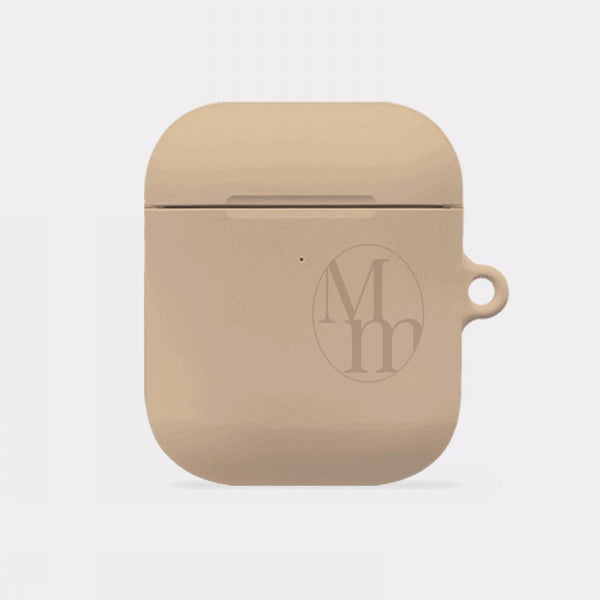 [Mademoment] Soft Cream Plain Design AirPods Case