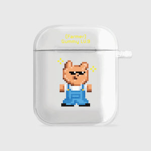 [THENINEMALL] Pixel Farmer Gummy AirPods Clear Case