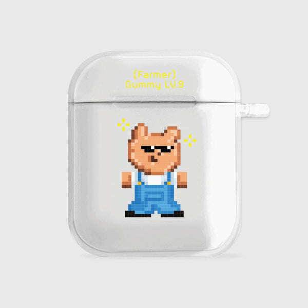 [THENINEMALL] Pixel Farmer Gummy AirPods Clear Case