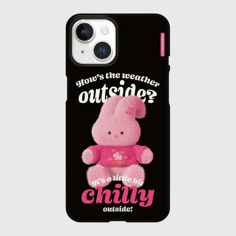 [THENINEMALL] Pink Knit Windy Hard Phone Case (2 types)