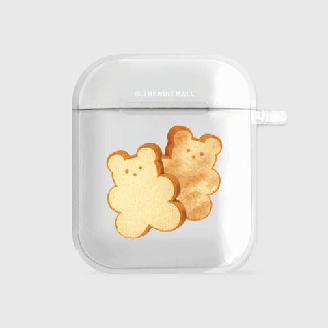 [THENINEMALL] Bread Gummy AirPods Clear Case