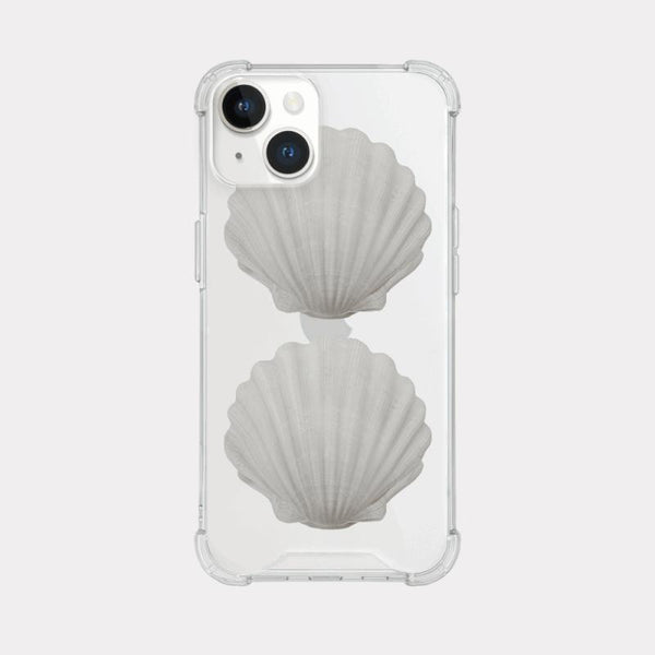 [Mademoment] Vintage Shell Design Clear Phone Case (3 Types)