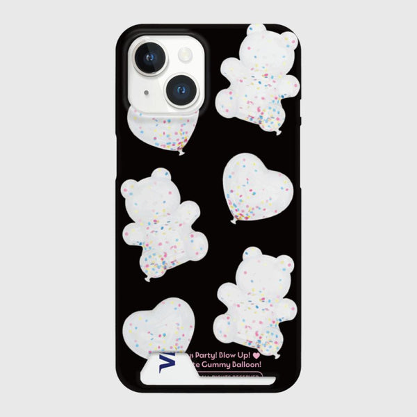 [THENINEMALL] White Gummy Balloon Hard Phone Case (2 types)