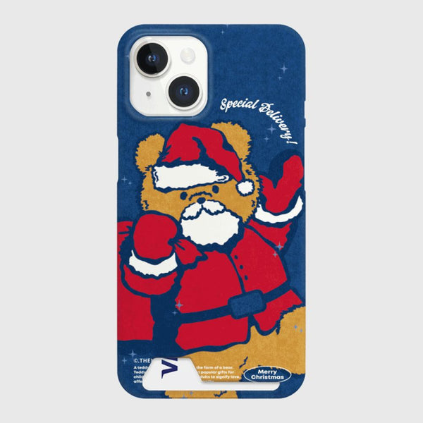 [THENINEMALL] Vintage Santa Gummy Hard Phone Case (2 types)