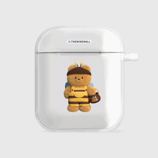 [THENINEMALL] Honey Bee Gummy AirPods Clear Case