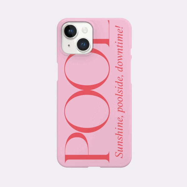 [Mademoment] Poolside Lettering Design Phone Case