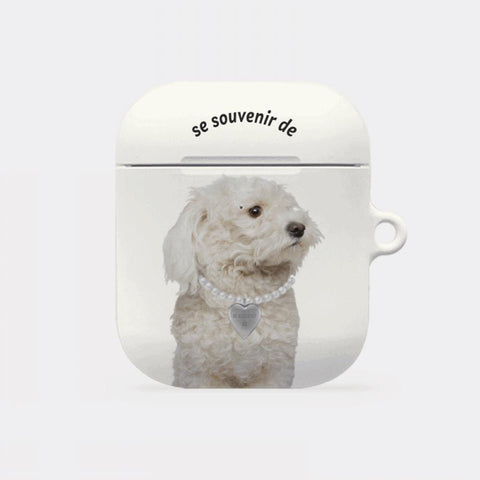 [Mademoment] Puppy Souvenir Pendant Design AirPods Case