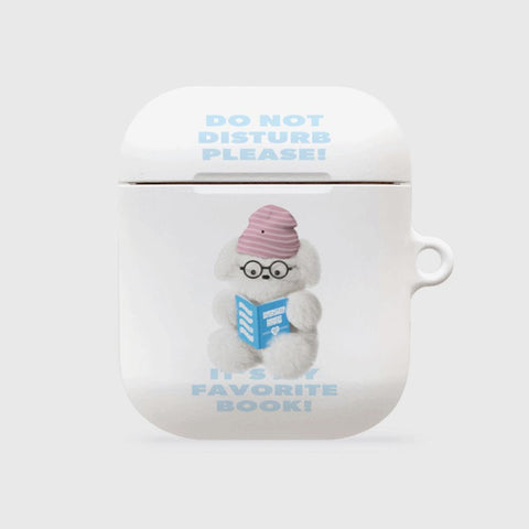 [THENINEMALL] Do Not Disturb Puppy AirPods Hard Case