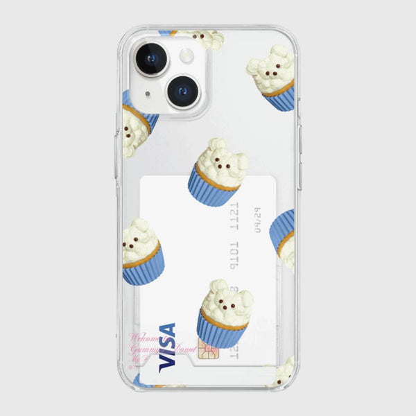 [THENINEMALL] Pattern Gummy Muffin Clear Phone Case (3 types)