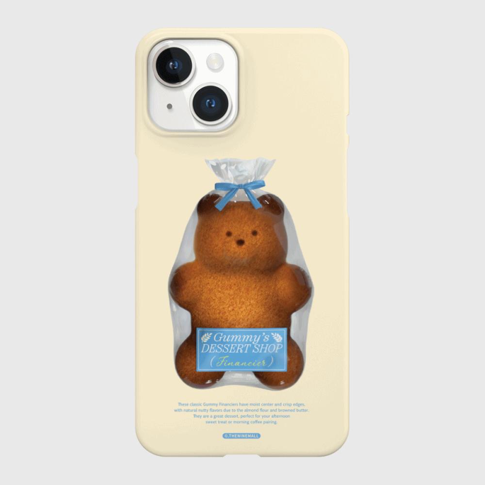 [THENINEMALL] Gummy Financier Hard Phone Case (2 types)