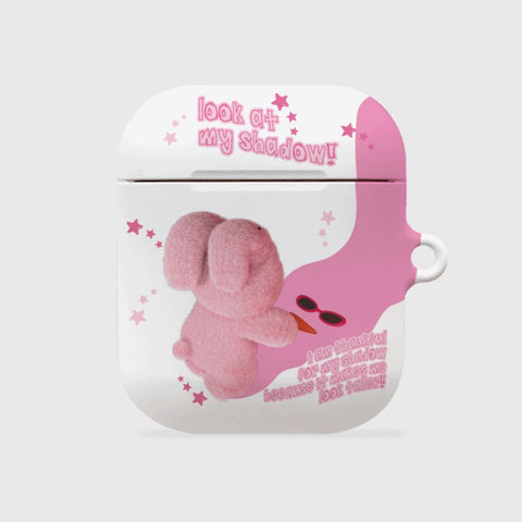 [THENINEMALL] Pink Shadow Windy AirPods Hard Case