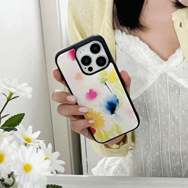 [Mademoment] Iris Garden Design Bumper Phone Case