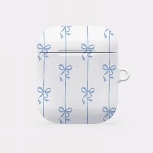 [Mademoment] Line Ribbon Pattern Design AirPods Case