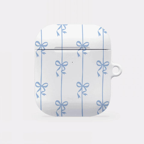 [Mademoment] Line Ribbon Pattern Design AirPods Case