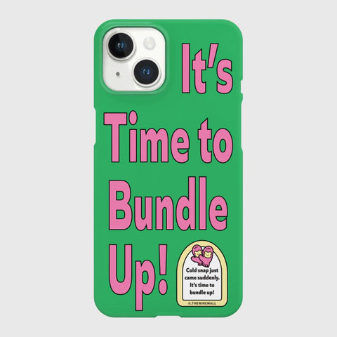 [THENINEMALL] Time To Bundle Up Hard Phone Case (2 types)