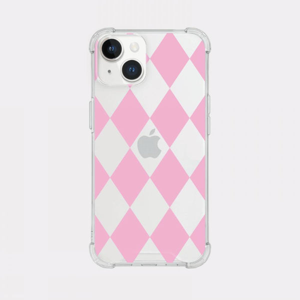 [Mademoment] Coloring Pink Design Clear Phone Case (3 Types)