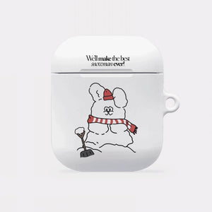 [Mademoment] Build Snowman Butty Design AirPods Case