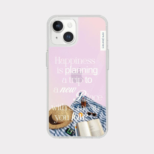 [Mademoment] Happy Plan Design Glossy Mirror Phone Case