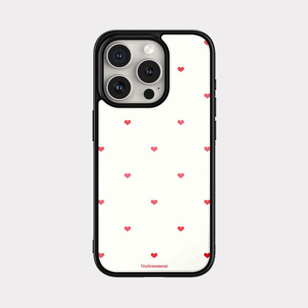 [Mademoment] Small Heart Pattern Design Bumper Phone Case