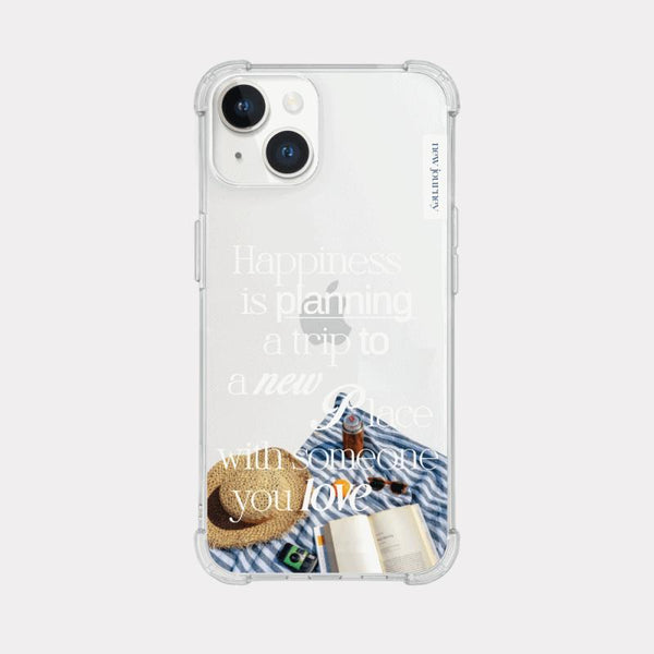 [Mademoment] Happy Plan Design Clear Phone Case (3 Types)