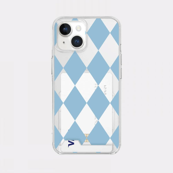 [Mademoment] Coloring Blue Design Clear Phone Case (3 Types)