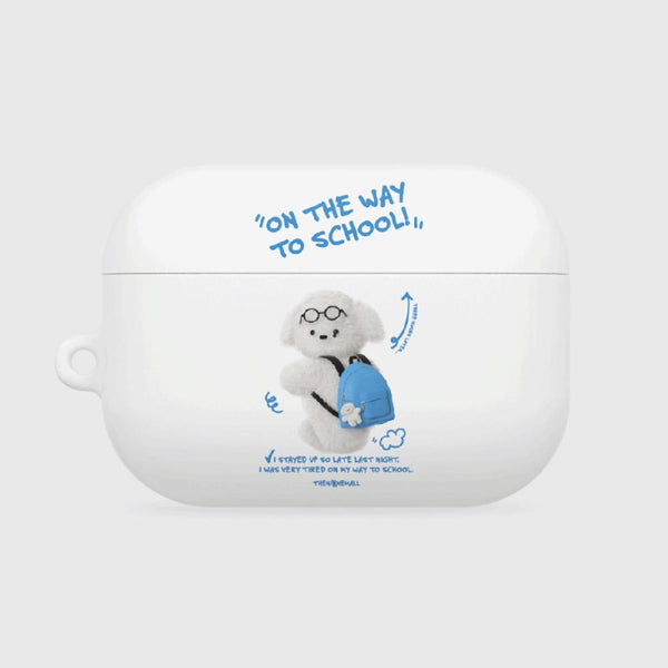 [THENINEMALL] Student Puppy AirPods Hard Case