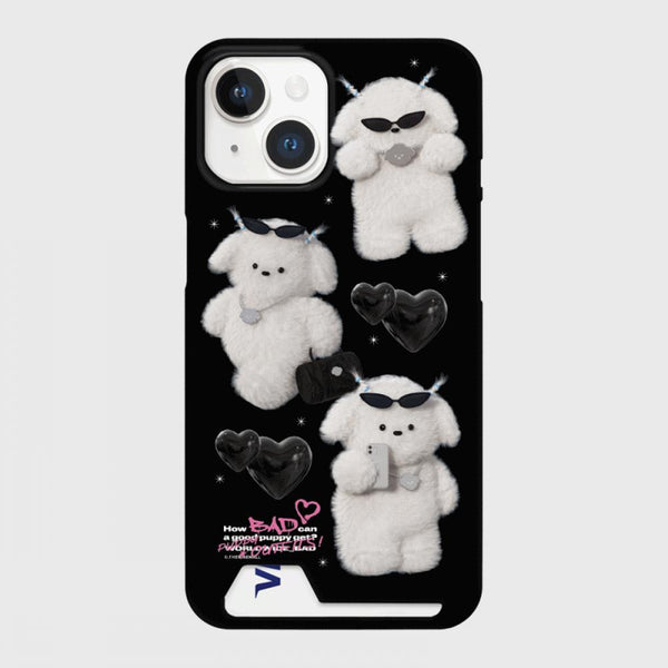 [THENINEMALL] Pattern Bad Puppy Outfits Hard Phone Case (2 types)