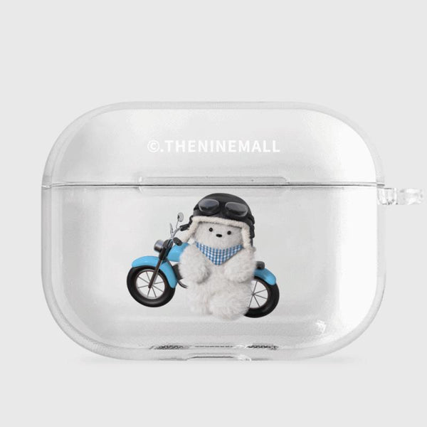 [THENINEMALL] Rider Puppy AirPods Clear Case