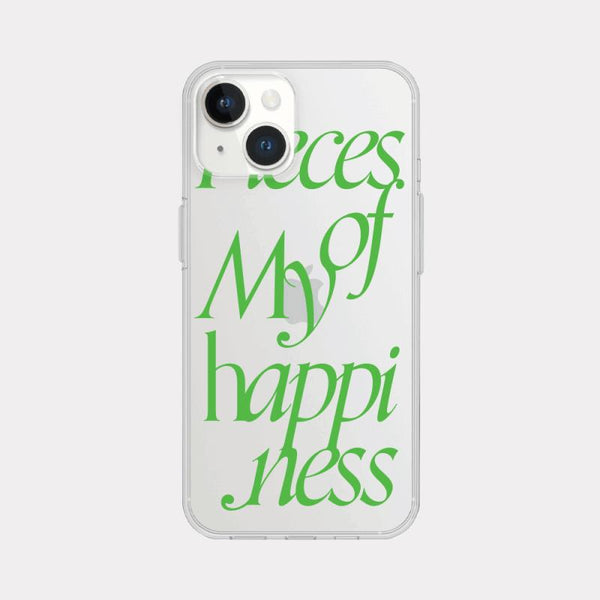 [Mademoment] Pieces Of Lettering Design Clear Phone Case (3 Types)