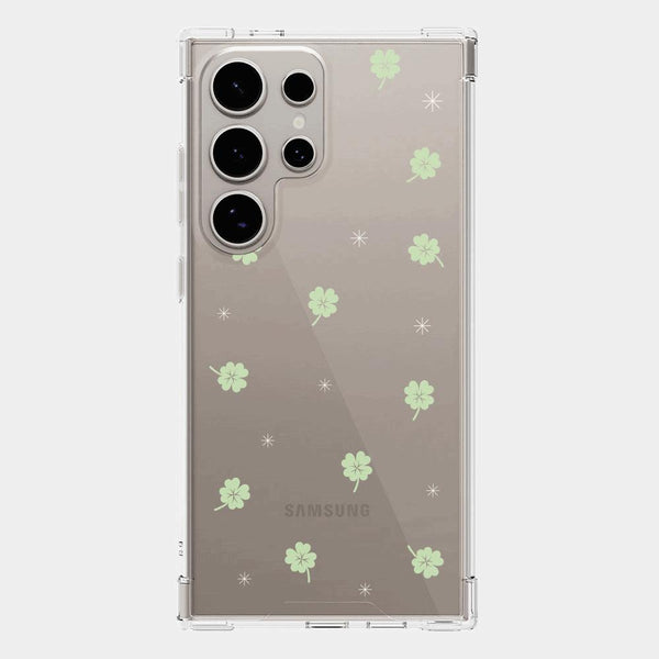 [Mademoment] Kind Of Luck Design Clear Phone Case (3 Types)