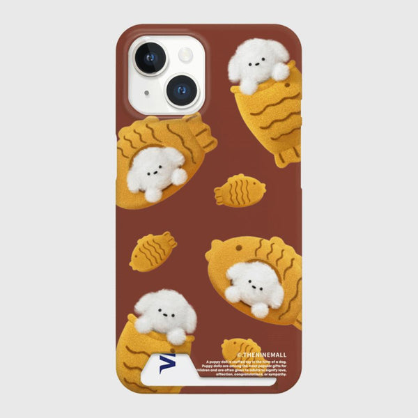 [THENINEMALL] Pattern Fish Bread Puppy Hard Phone Case (2 types)