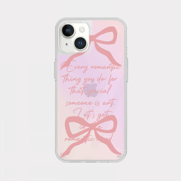 [Mademoment] Romantic Love Design Glossy Mirror Phone Case