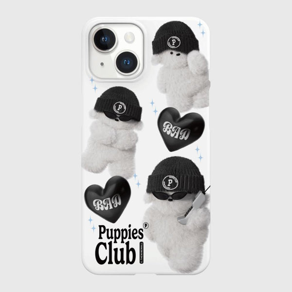 [THENINEMALL] Pattern Bad Puppy Hard Phone Case (2 types)