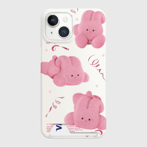 [THENINEMALL] Pink Ribbon Windy Hard Phone Case (2 types)