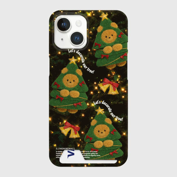 [THENINEMALL] Pattern Tree Gummy Hard Phone Case (2 types)