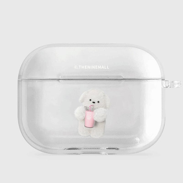 [THENINEMALL] Favorite Milkshake AirPods Clear Case