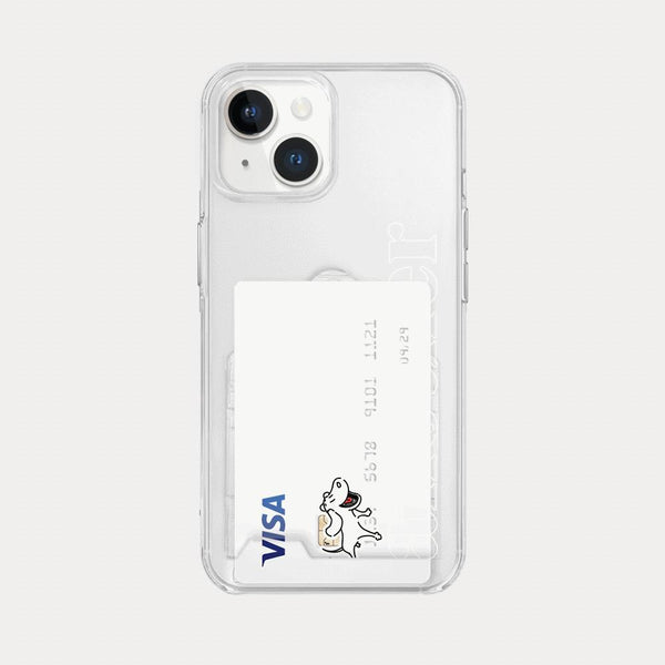 [Mademoment] Another Dog Line Design Clear Phone Case (3 Types)