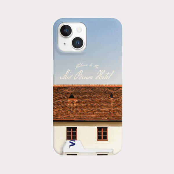 [Mademoment] Vintage Mid Brown Hotel Design Phone Case