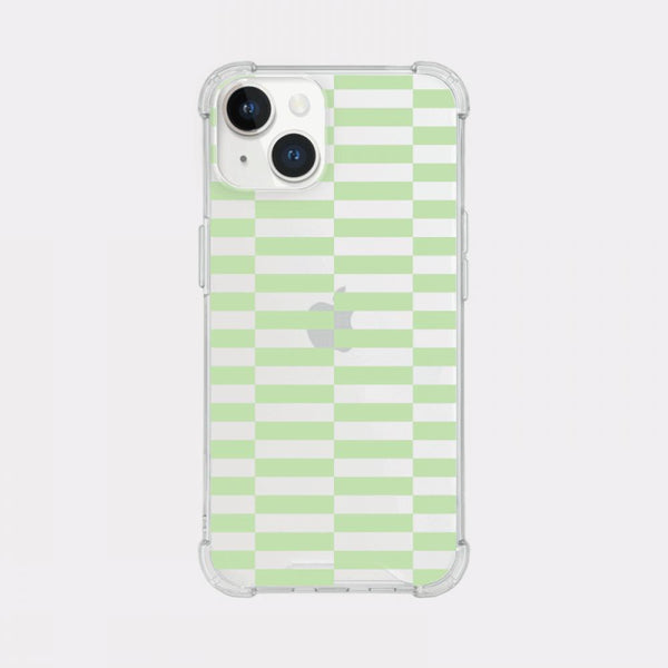 [Mademoment] Coloring Green Design Clear Phone Case (3 Types)