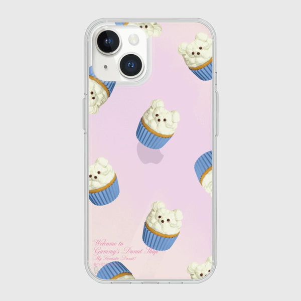 [THENINEMALL] Pattern Gummy Muffin Mirror Phone Case