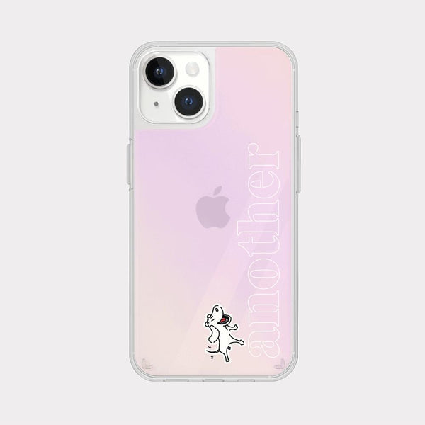 [Mademoment] Another Dog Line Design Glossy Mirror Phone Case