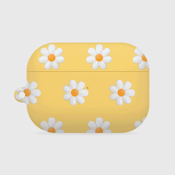 [THENINEMALL] Marguerite Flower Pattern AirPods Hard Case