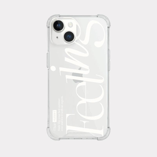 [Mademoment] That Summer Lettering Design Clear Phone Case (3 Types)