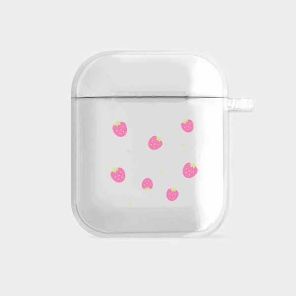 [Mademoment] Mini Fruit Pattern Design Clear AirPods Case