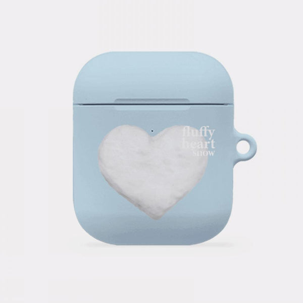 [Mademoment] Fluffy Heart Snow Design AirPods Case