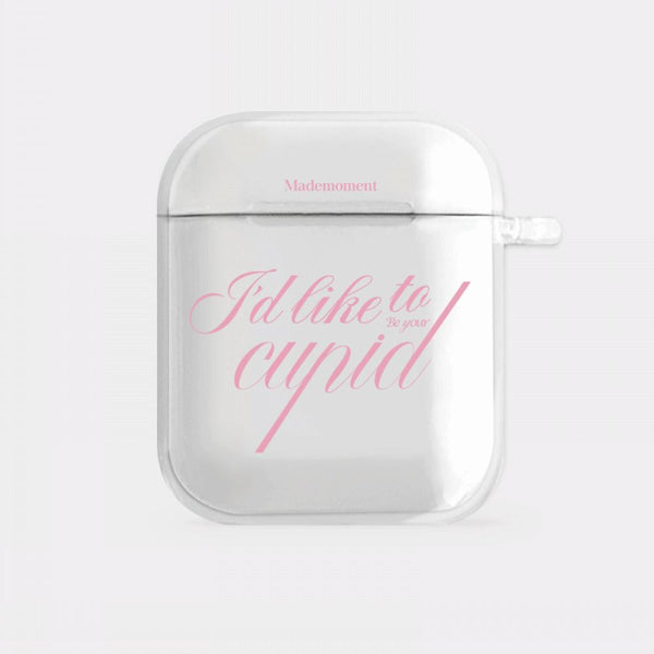[Mademoment] Your Cupid Lettering Design Clear AirPods Case