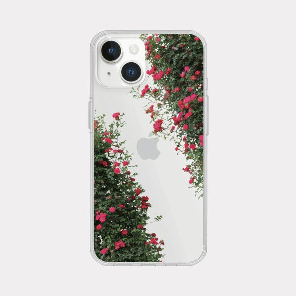 [Mademoment] Summer Rose Design Clear Phone Case (3 Types)