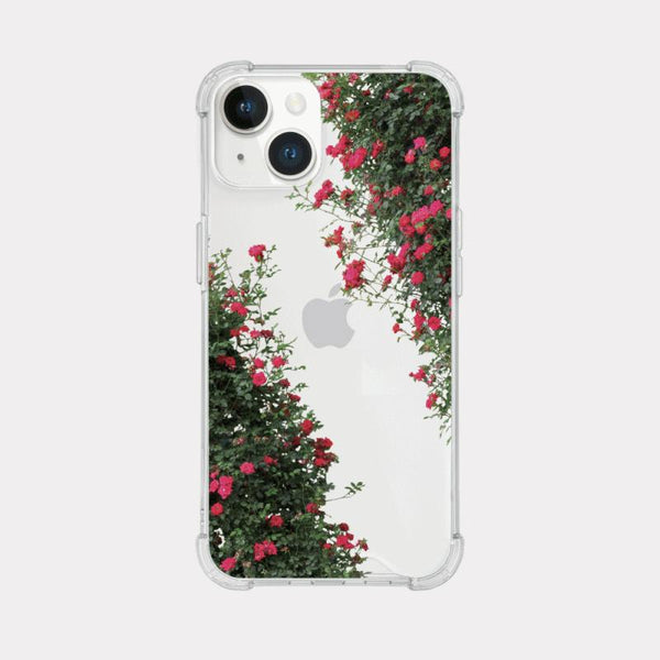 [Mademoment] Summer Rose Design Clear Phone Case (3 Types)