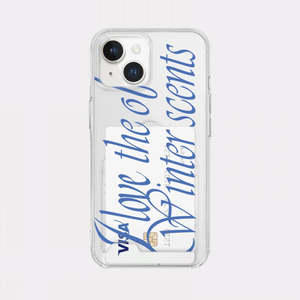 [Mademoment] Love The Scents Lettering Design Clear Phone Case (3 Types)